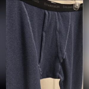 Stanfield Chilgard thermal Navy Waffle Knit Pants